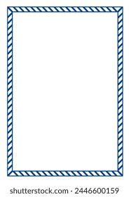 Border frame vector design template. Elegant element for your text, photo, certificate, diploma, voucher.
