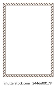 Border frame vector design template. Elegant element for your text, photo, certificate, diploma, voucher.
