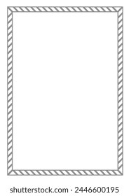 Border frame vector design template. Elegant element for your text, photo, certificate, diploma, voucher.
