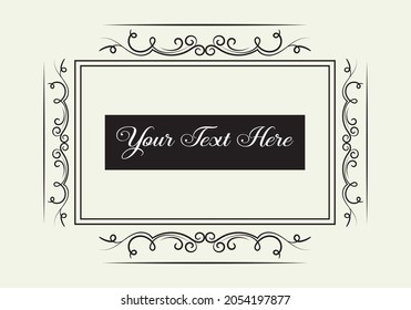 Border Frame Vector Illustrator Design Stock Vector (Royalty Free ...