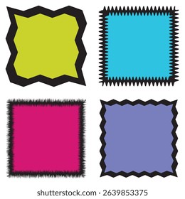 Border Frames Colorful Background Wallpaper | Premium Vector Illustration Background 