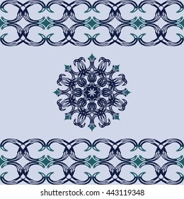  Border. Framework. Ornament Folk.