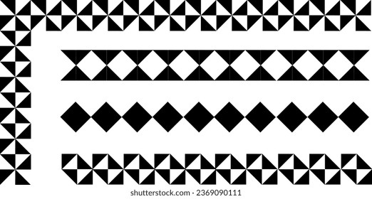  Border or framing project icons, tapesry, embroidry, ceramic tile,shaps, signs and symbols Vector image for brutal designs, images and backgrounds.