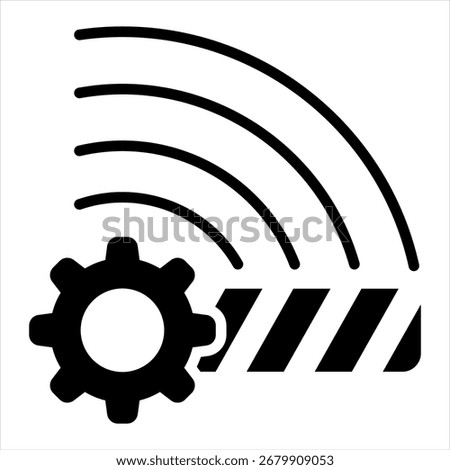 Border Glyph Black Single Icon Illustration