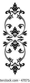 Border Gothic Ornament. Decorative Vintage Elements For Design. Vector Image.