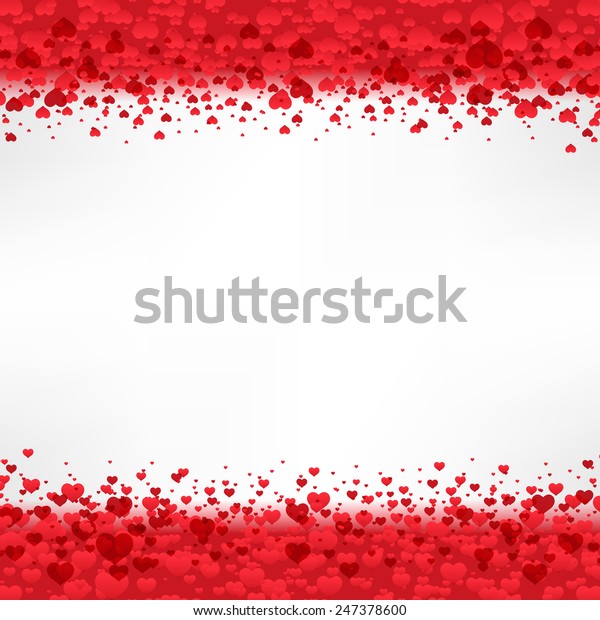 Download Border Hearts Gradient Mesh Vector Illustration Stock ...