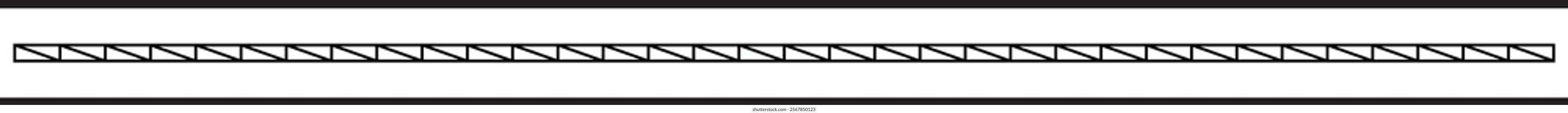 Border icon, divider shape horizontal line vector for decorative vintage doodle element for design in vector illustration