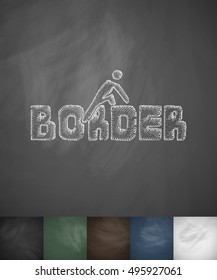 BORDER icon. Hand drawn vector illustration