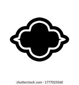 icono de borde o logotipo símbolo de signo aislado ilustración vectorial - iconos vectoriales de estilo negro de alta calidad

