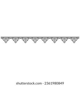 Border icon vector. Framing illustration sign. Pattern symbol or logo.