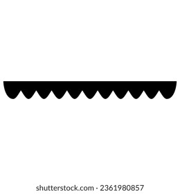 Border icon vector. Framing illustration sign. Pattern symbol or logo.