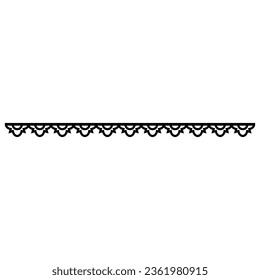 Border icon vector. Framing illustration sign. Pattern symbol or logo.