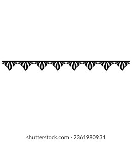 Border icon vector. Framing illustration sign. Pattern symbol or logo.