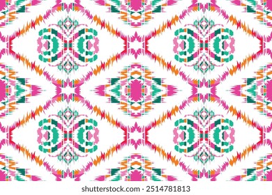 Border indian floral Aztec embroidery border seamless patterns."This content was created using vector drawing tools and software, not generated by AI"