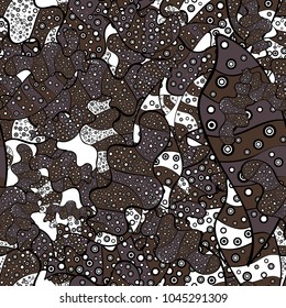 Border Indian paisley patten. Vector Henna style. Can be used for greeting business card background, coloring book, backdrop, textile. Seamless ornament print. Ethnic Mandala towel.
