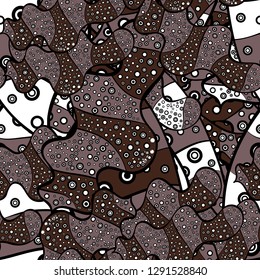 Border Indian paisley patten. Vector Henna style. Seamless ornament print. Can be used for greeting business card background, coloring book, backdrop, textile. Ethnic Mandala towel.