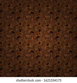 Border Indian paisley patten. Vector Henna style. Ethnic Mandala towel. Seamless ornament print. Can be used for greeting business card background, coloring book, backdrop, textile.