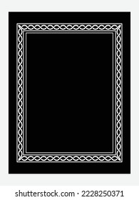 Border inside book cover, Islamic Art Style
