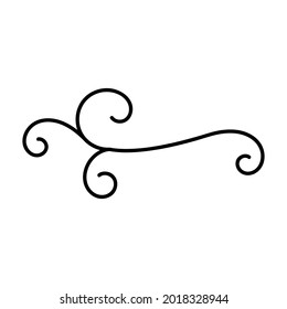 Border line. Decoration design. Ornament line. For Wedding brochure.