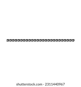 Border line frame design shape icon for decorative vintage doodle element for design in vector illustration