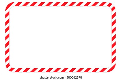 Border Line Red White Color Caution Stock Vector (Royalty Free) 580062598
