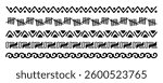 border line, stripe line doodle cute, divider art line horizontal for decorative frame, scribble border line, linear graphic