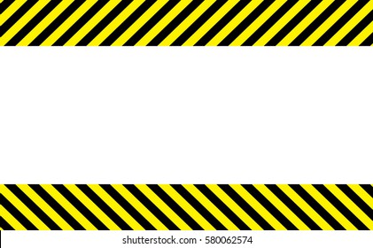 Warning Sign Black Stripes On Yellow Stock Vector (royalty Free) 1825460036