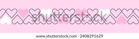 Hearts In A Row Clipart | Free download on ClipArtMag