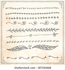 border lines pencil frame fingers drawn vector straight boundary series and design component border lines pencil frame line classic vegetation wildflower nails community hand cooperation black abstrac