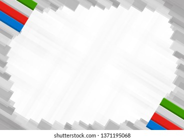 Border made with Equatorial Guinea national colors. template elements for your certificate and diploma. Horizontal orientation. Vector