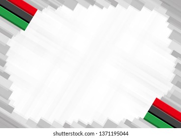 Border made with Libya national colors. template elements for your certificate and diploma. Horizontal orientation. Vector