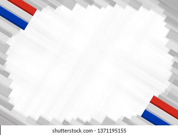 Border made with Paraguay national colors. template elements for your certificate and diploma. Horizontal orientation. Vector