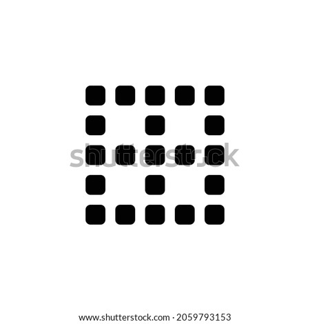 border none Icon. Flat style design isolated on white background. Vector illustration