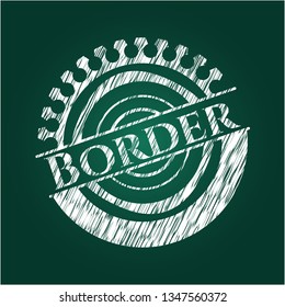 Border on blackboard