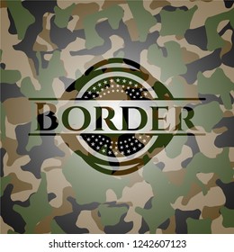 Border on camo pattern