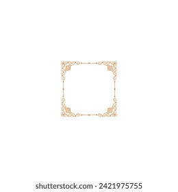 border orange ornament vector decoration ornate