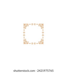 border orange ornament vector decoration ornate