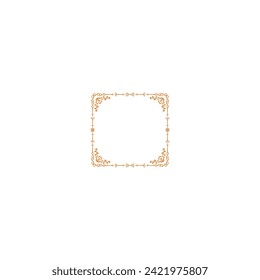 border orange ornament vector decoration ornate