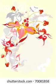 Border from orchids