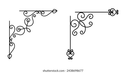 border ornament collection art vintage