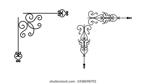 border ornament collection art vintage