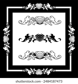 Border ornament Design grafis vector design
