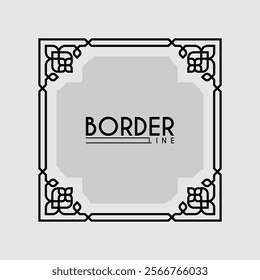 Border ornament Design grafis vector design
