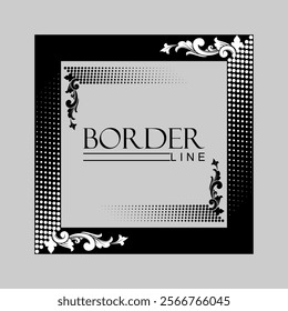 Border ornament Design grafis vector design
