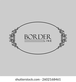 Border ornament Design grafis vector design
