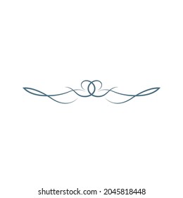 borde, símbolo de ornamento plantilla de diseño ilustración vectorial