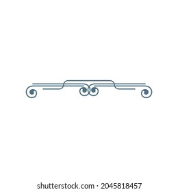 borde, símbolo de ornamento plantilla de diseño ilustración vectorial