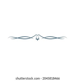 borde, símbolo de ornamento plantilla de diseño ilustración vectorial