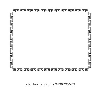 Border ornament. Proportion 4x3. Vector illustration.