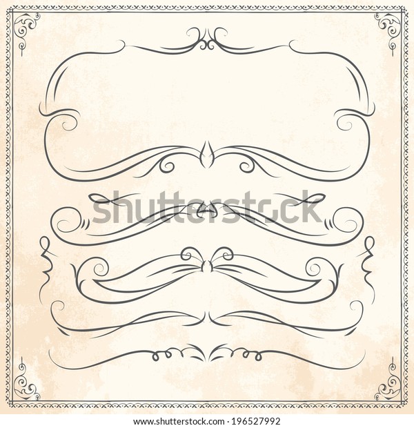 border ornate series of vintage vector dividers\
fingers drawn border ornate line nails fingers texture antique edge\
drawn style beauty series art curve ornamental traditional vortex\
banner divider vic